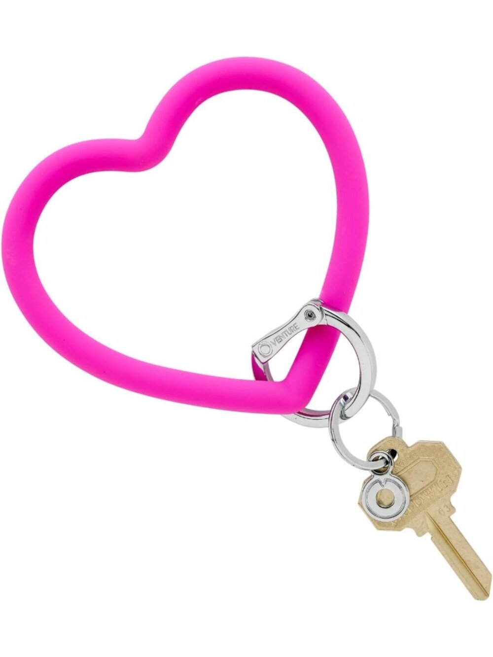 Silicone Heart Keychain Wristlet for Women - Cute Gift for Mother's Day
